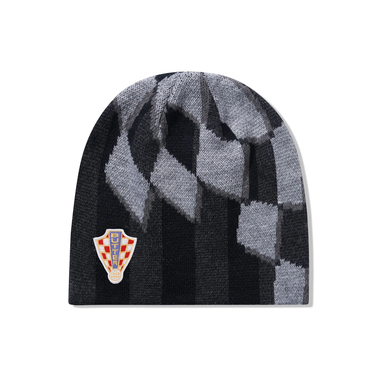 Flag Skully Beanie, Black