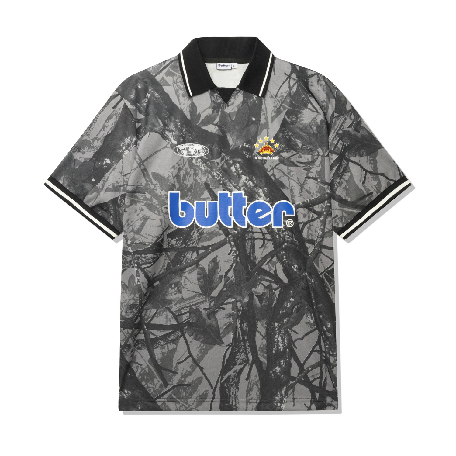 Foliage Camo Jersey, Black