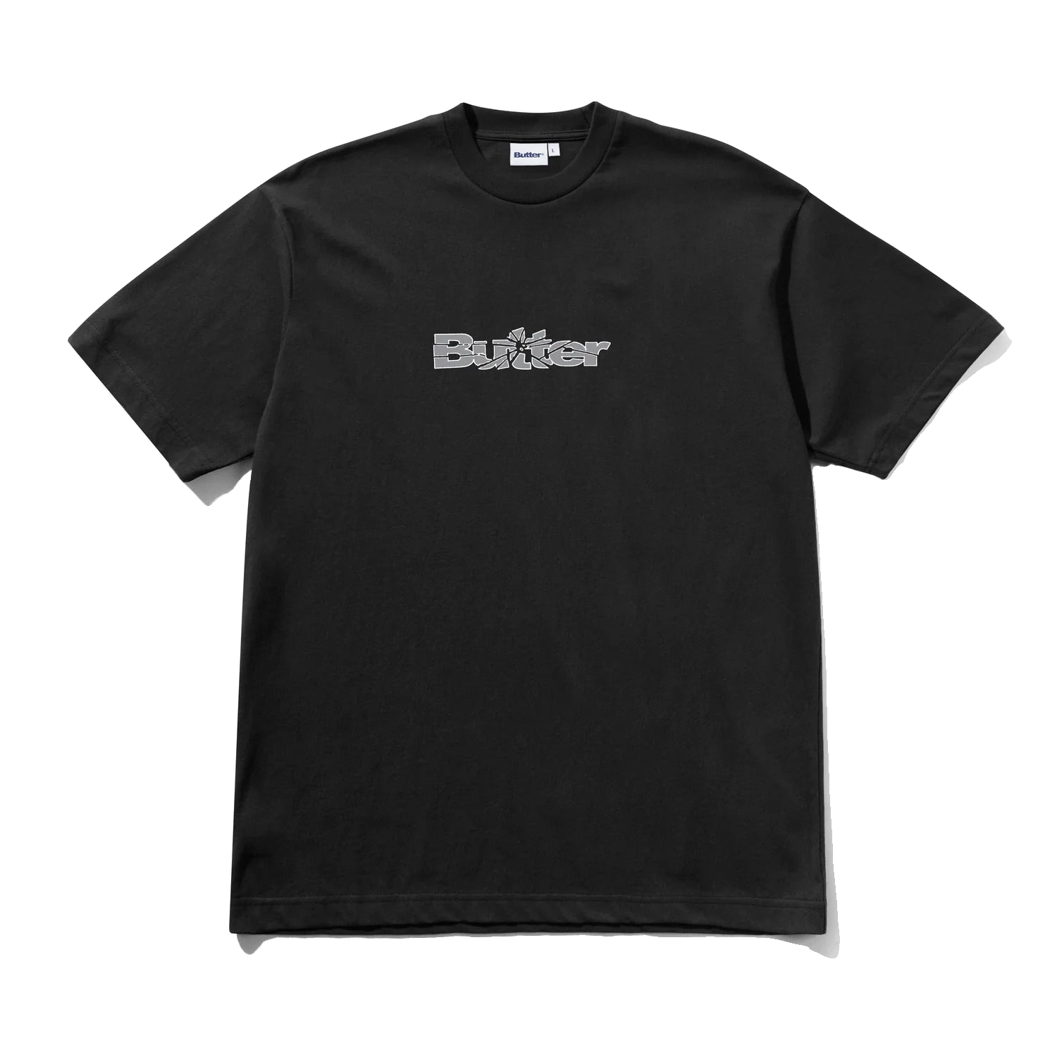 Smashed Logo Tee, Black