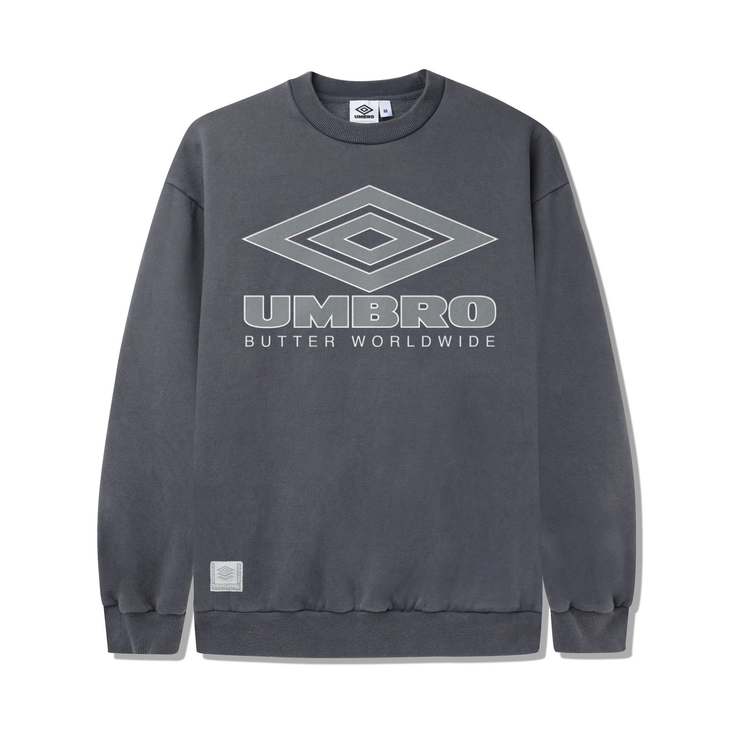 Diamond Logo Crewneck, Washed Slate