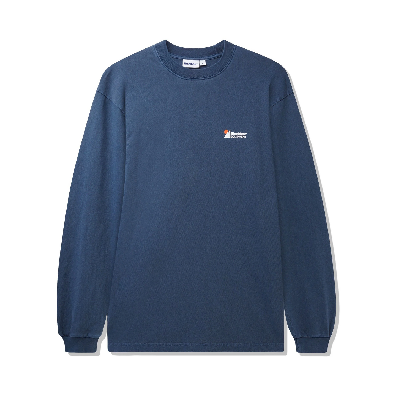 Pigment Dye L/S Tee, Washed Navy