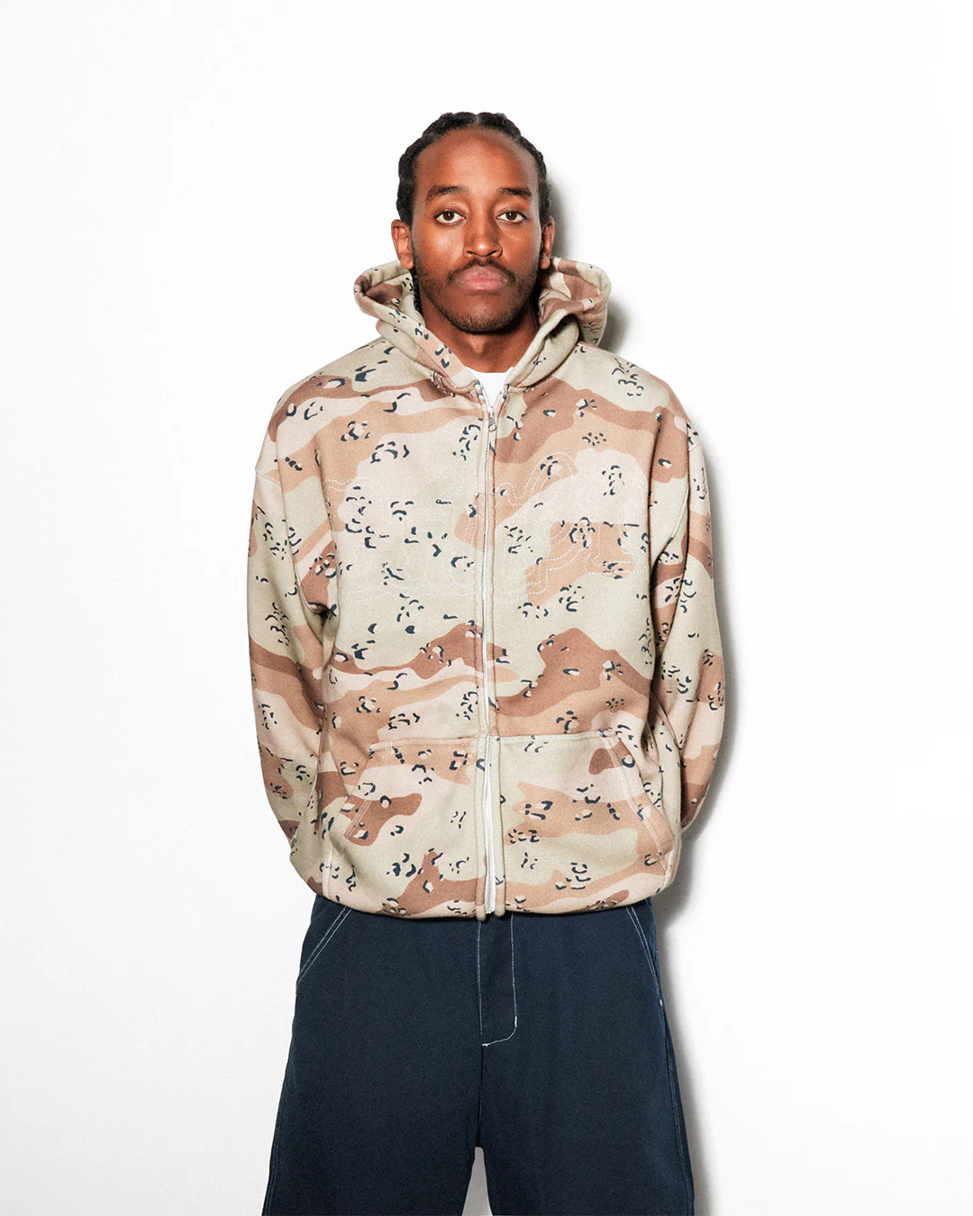 Breakdown Zip-Thru Hood, Desert Camo