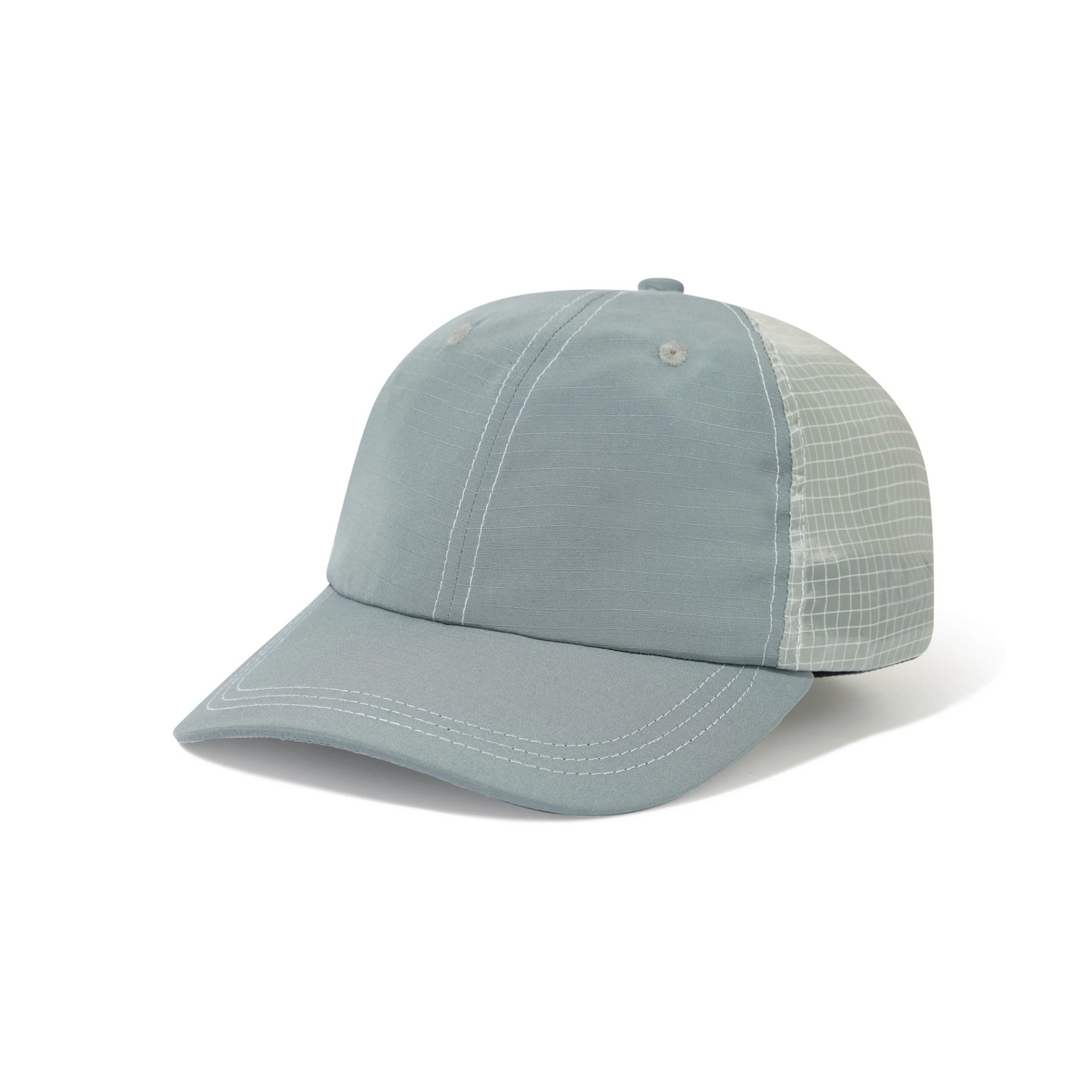 Nylon Ripstop 6 Panel Cap, Grey