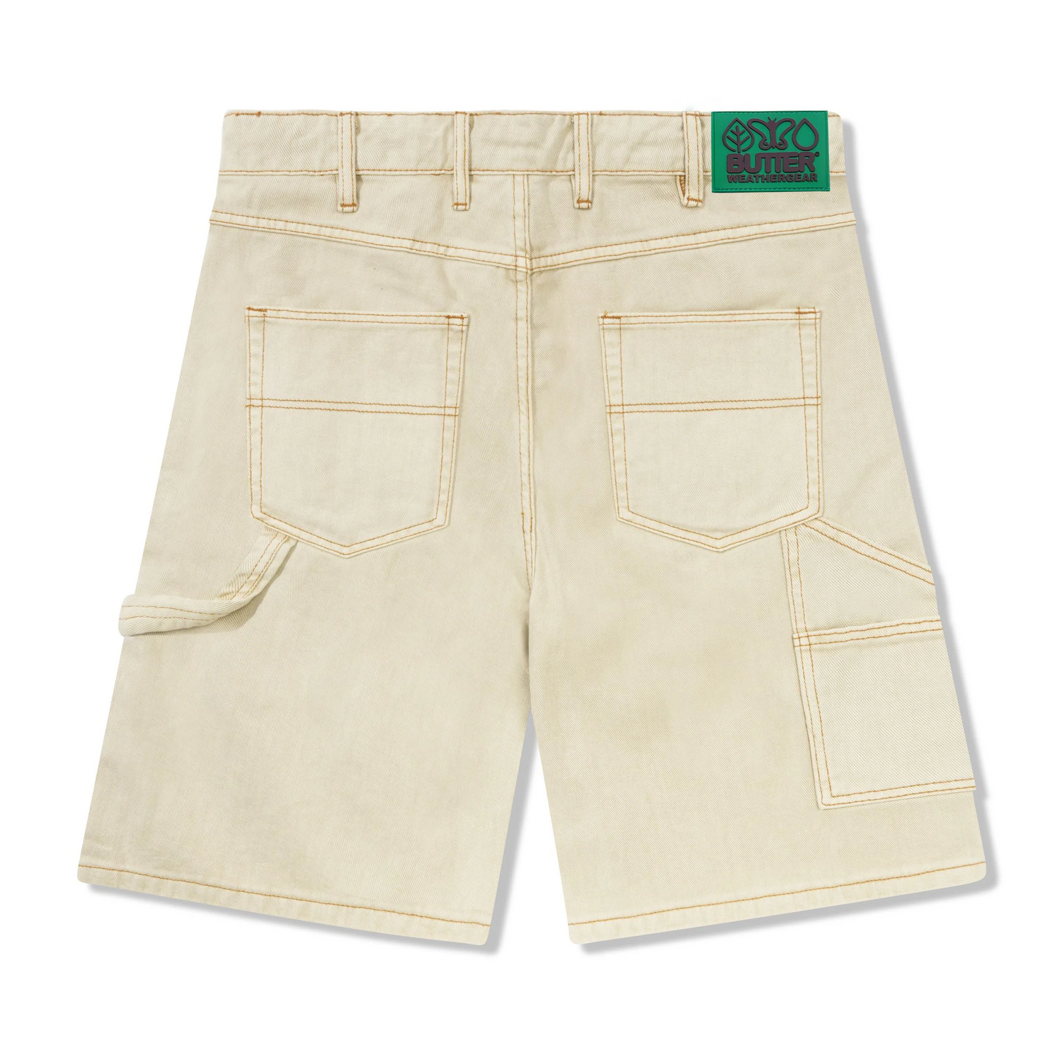 Weathergear Heavy Weight Denim Shorts, Washed Khaki