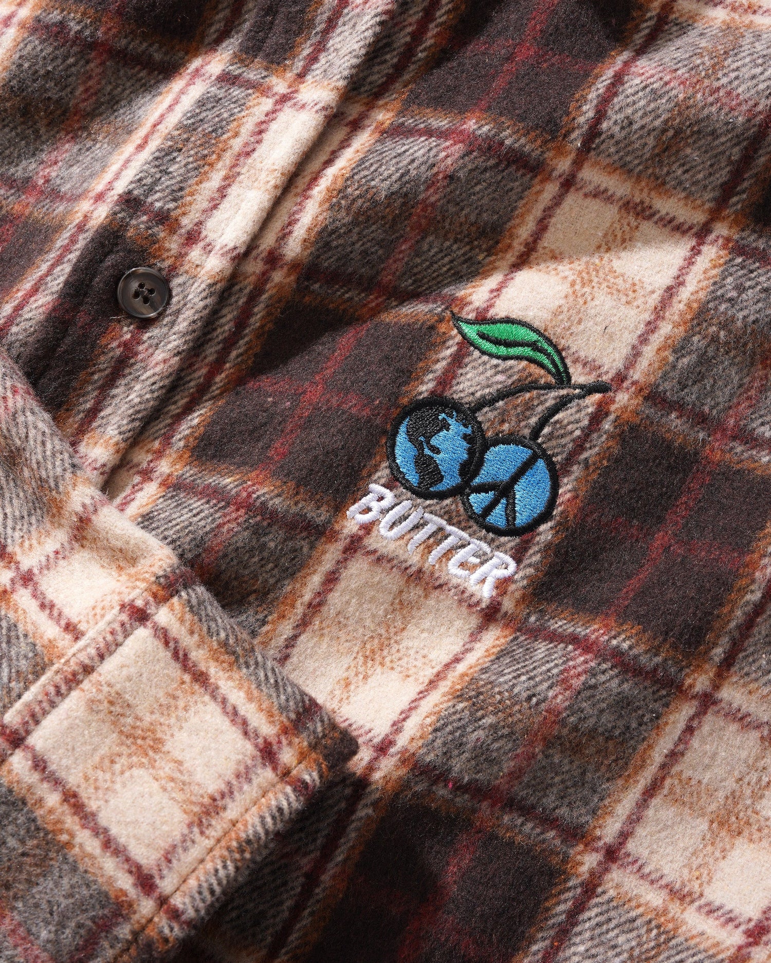 Cherry Flannel Shirt, Chestnut