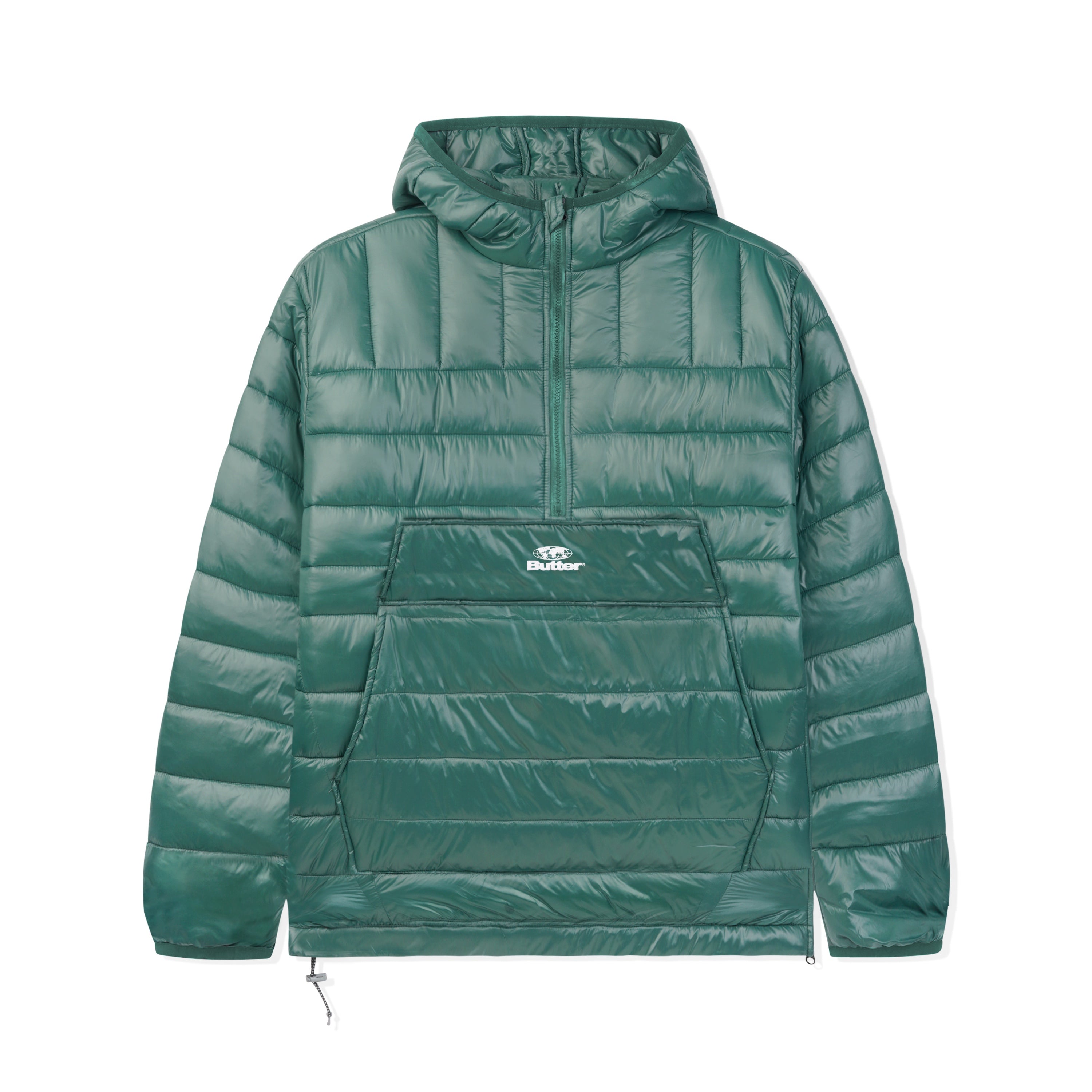 ShinyAnorakPufferJacketForestG