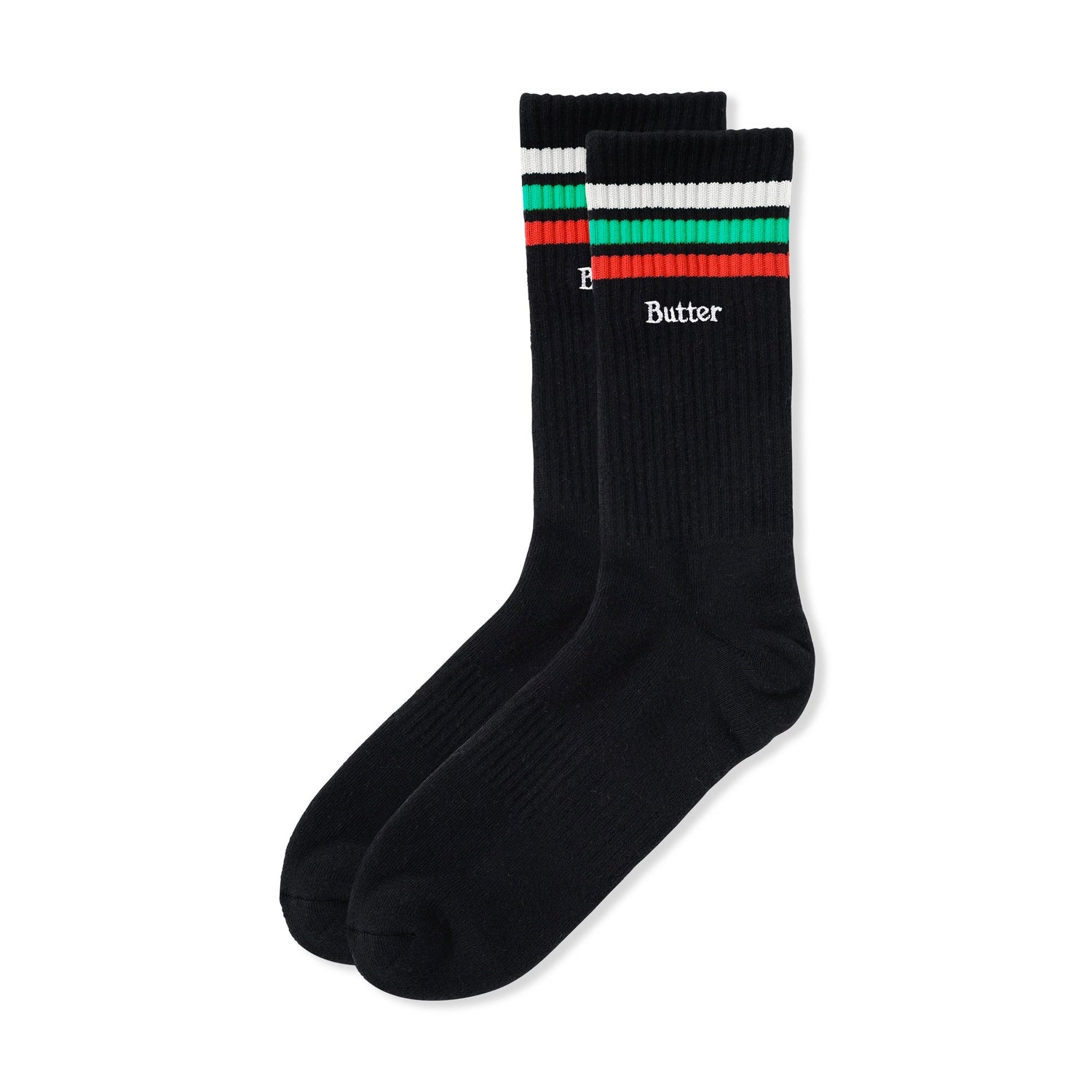 Stripe Socks, Black