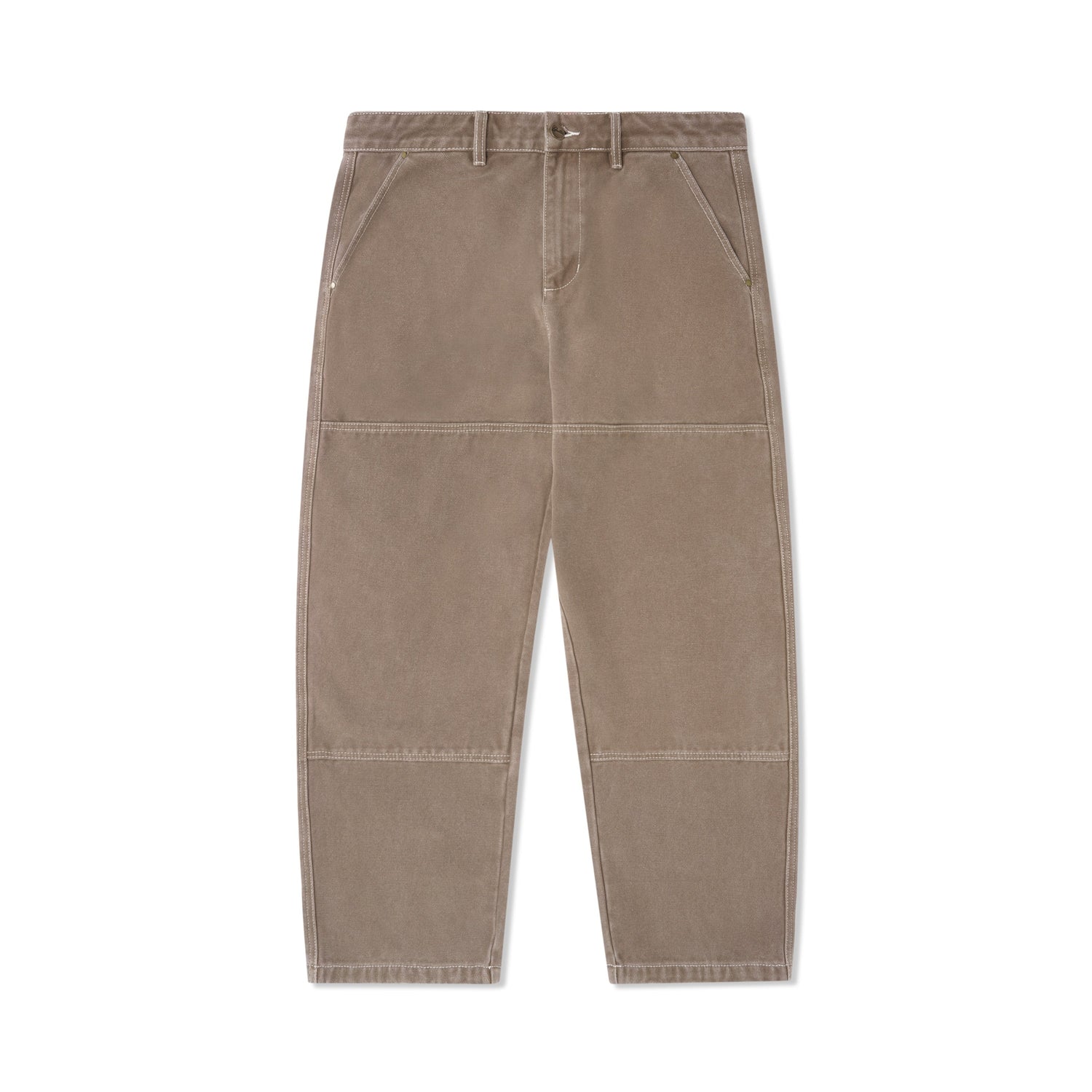 Work Double Knee Pants, Washed Brown